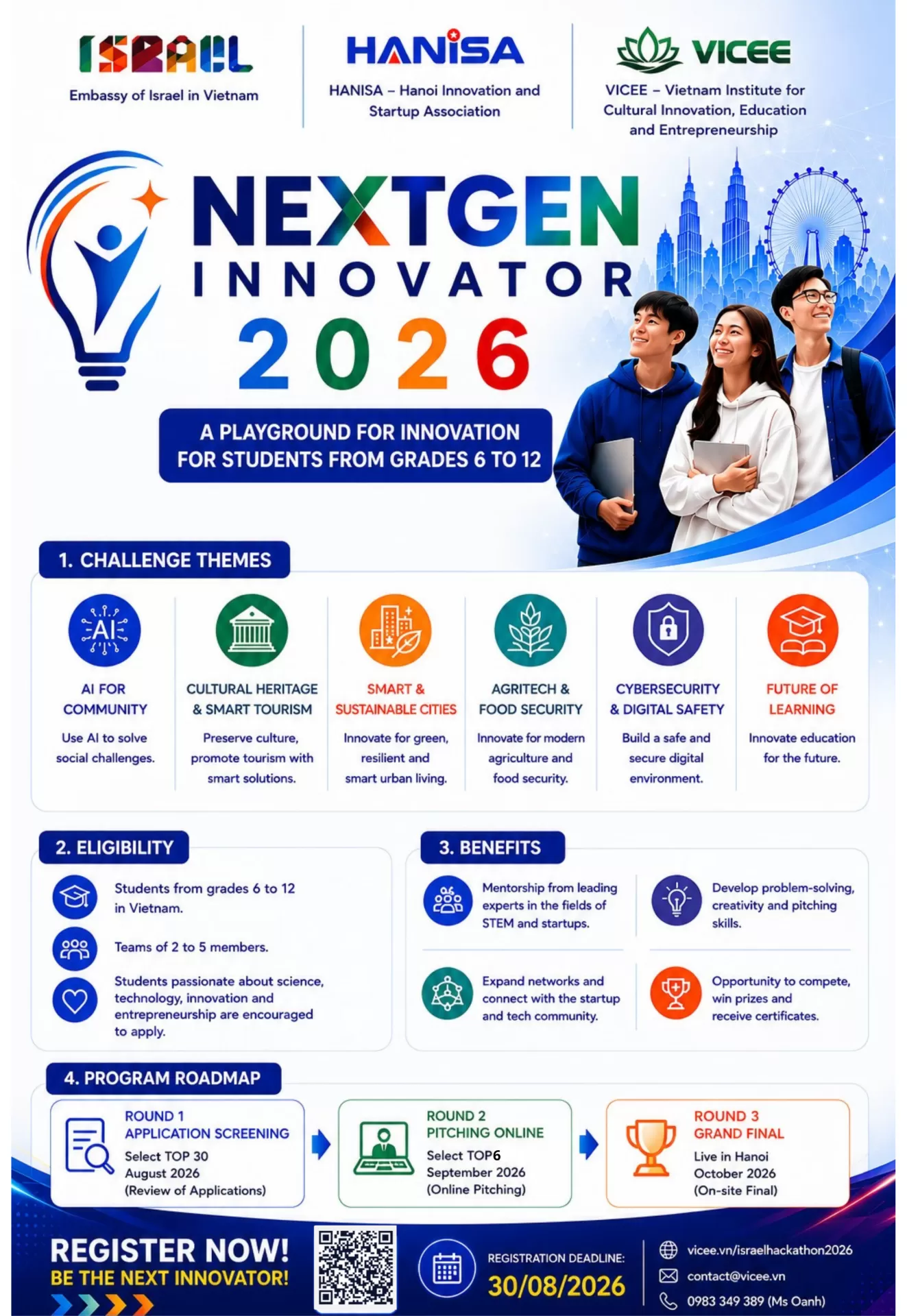 CHÍNH THỨC PHÁT ĐỘNG NEXTGEN INNOVATOR 2026 – SÂN CHƠI ĐỔI MỚI SÁNG TẠO DÀNH CHO HỌC SINH VIỆT NAM