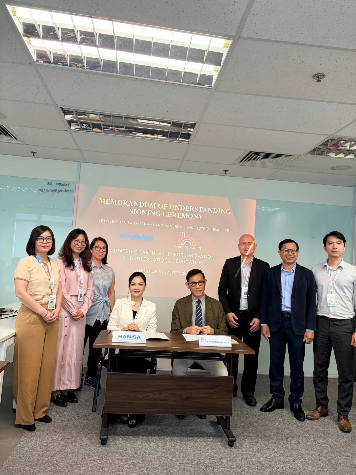 HANISA Khẳng Định Vị Thế Quốc Tế: Lễ Ký Kết MOU Chiến Lược Cùng Hanbridge Institute Tại Singapore